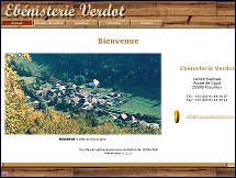 Aperçu du site Ebenisterie Verdot - meubles pour le pêcheur à la mouche