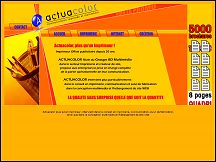 Aperçu du site Actuacolor - communication imprimée et multimédia