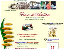 Aperu du site Roses Antibes - vente de roses, livraison France et Europe