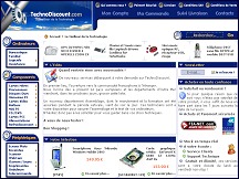Aperu du site TechnoDiscount : ordinateurs, composants, priphriques informatiques