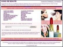 Aperu du site Soins-de-Beaute.com - spcialiste de la beaut de femmes et hommes