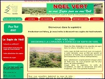 Aperu du site Noel-Vert.com - sapin de Nol livr chez vous en direct du producteur