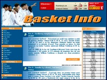 Aperu du site Basket Info - actualit du basket franais
