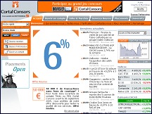Aper�u du site Cortal Consors - bourse, �pargne et courtage en ligne