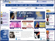 Aperçu du site Cultura.com - produits culturels et créatifs