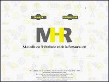 Aperu du site MHR - Mutuelle Hotellerie Restauration, mutuelle complmentaire sant