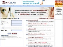 Infobilan - informations l�gales et financi�res sur les entreprises