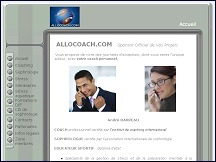 Aperu du site Allocoach - coach professionnel pour mieux grer votre stress