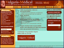 Aper�u du site Vulgaris-medical - la m�decine dans un language accessible � tous