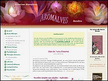 Aperu du site Aromalves - mdecines douces, aromathrapie, fleurs de Bach
