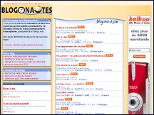 Aperu du site Blogonautes - annuaire blogs francophones