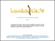 Aperçu du site Lombalgie et le mal de dos