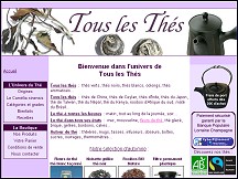 Aper�u du site Tous les Th�s - boutique de th�