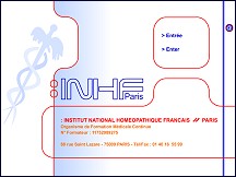 Aperu du site INHF - Institut National Homopathique Franais