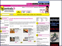 Aperu du site Zentrada.fr - place de march pour grossistes, articles tendance