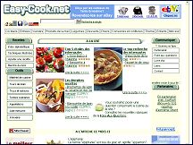 Aperu du site Easy-Cook.net, recettes de cuisine pour petits et grands