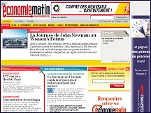 Aperu du site Economie Matin - hebdo gratuit d'actualits conomiques