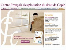 Aperçu du site Centre Français d'exploitation du droit de Copie