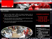 Aperçu du site Ducati Lyon - vente motos neuves et occasion, réparation moto