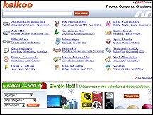 Aper�u du site Kelkoo, moteur de shopping, comparateur de prix, id�es cadeaux