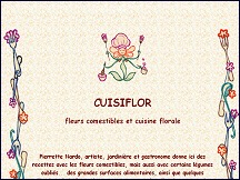 Aperu du site Cuisiflor - recettes de cuisine avec fleurs comestibles, cuisine florale
