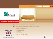 Aperu du site UCB - prts et financements immobiliers