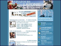 Aperu du site Vivatours - spcialiste voyages en Laponie