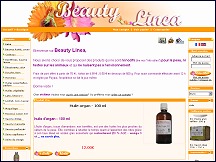 Aperu du site Beauty Linea - produits d'hygine et cosmtiques naturels