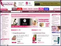 Aperu du site SensoZone - huile de massage, huile essentielle, aphrodisiaques