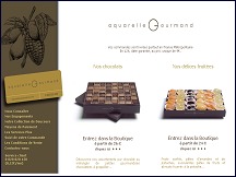 Aperu du site Aquarelle Gourmand - chocolats et dlices fruits