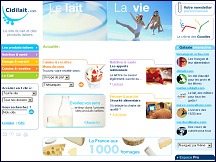 Aperu du site Cidilait - lait et produits laitiers (fromage, beurre, yaourt)
