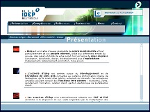 Aperu du site IDEP Multimedia - agence web, services internet, Lyon et Paris