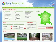 Aperu du site Immo France - petites annonces immobilires de particuliers et d'agences