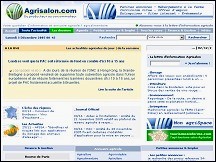 Aperu du site Agrisalon - actualits agricoles; agriculture, levage, agroalimentaire