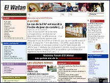 Aperçu du site El Watan - quotidien du matin d'Alger
