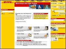 Aper�u du site DHL - services de messagerie et transport express