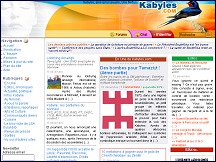 Aperu du site Kabyles.com - webzine et portail kabyle