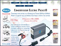 Aperu du site Electric Pocket - convertisseurs DC/AC, onduleurs, adaptateurs de voyage