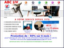 Aperu du site ABC LIV - domiciliation entreprises en le de France