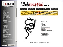 Aperu du site Webmartial - arts martiaux et sports de combat