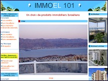 Aper�u du site Immo�l 101 - immobilier en Isra�l, programmes immobiliers, locations, ventes