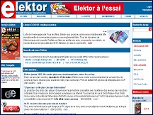 Aperu du site Elektor - magazine d'lectronique et micro-informatique