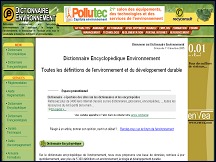 Dictionnaire encyclop�dique de l'environnement