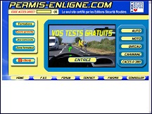 Aperçu du site Permis de conduire et le code de la route - tests en ligne
