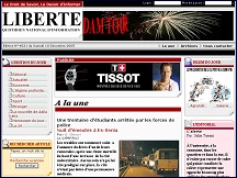 Aperçu du site Liberté - quotidien national d'information algérien