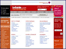 Aperçu du site LeGuide.com