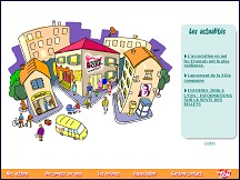 Aperu du site Les Restos du Coeur - association humanitaire fonde par Coluche