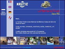 Aperçu du site Nautic.fr - tourisme fluvial et location de bateaux sans permis