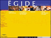 Aperçu du site Égide - Centre français pour l'accueil et les échanges internationaux