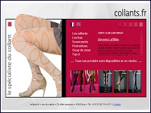 Aperçu du site Collant.fr - spécialiste des collants et bas
